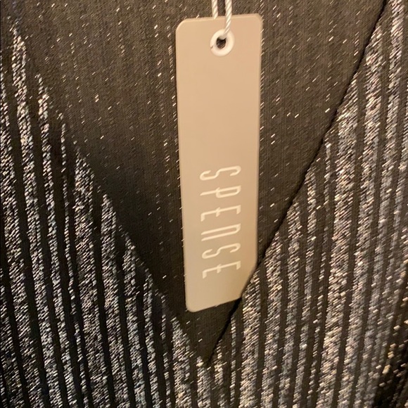 Spense Lurex Stripe Dolman Sleeve Wrap Dress - Picture 6 of 7